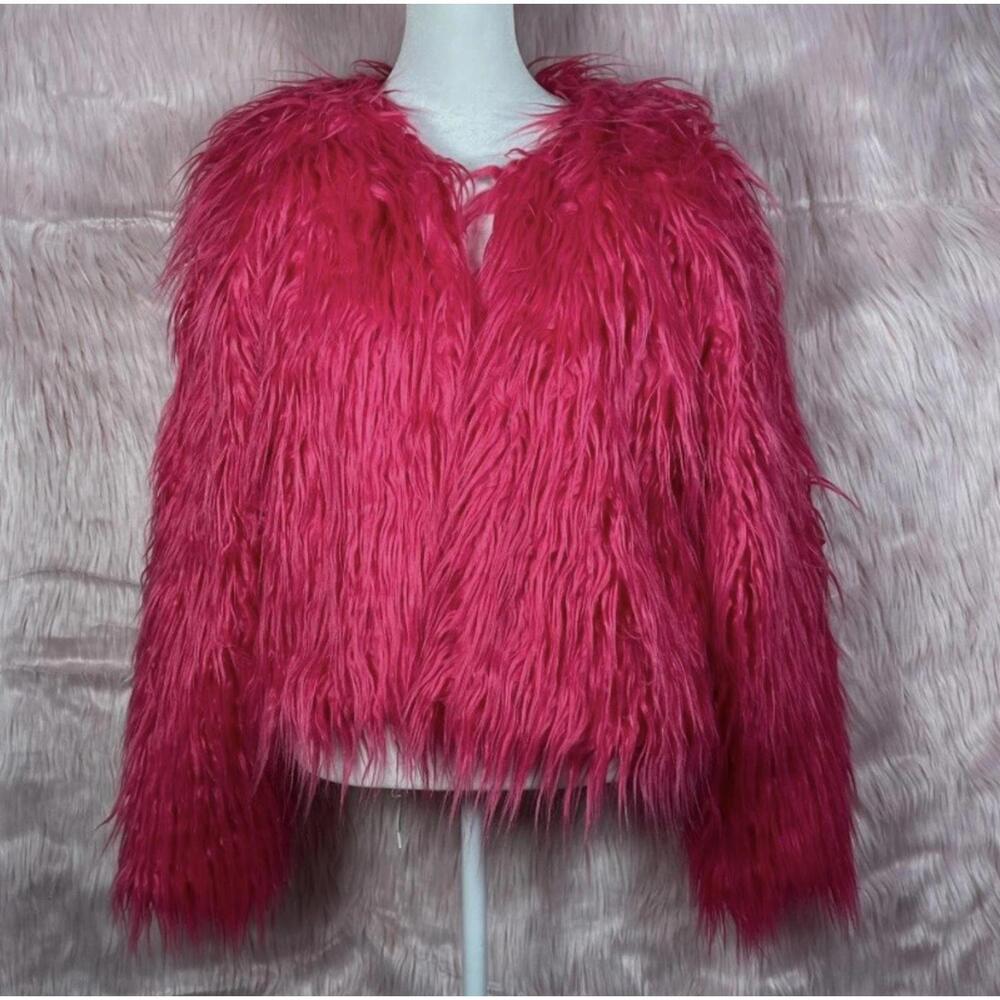 Pink Fuzzy Coat - Picture 5 of 5